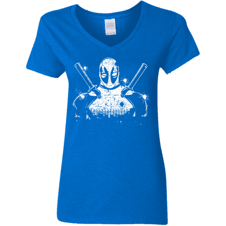 T-Shirts Royal / S Shadow of Mercenary Women's V-Neck T-Shirt