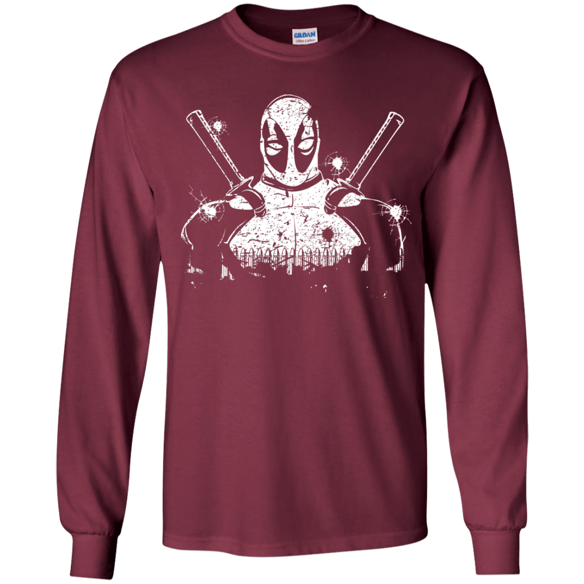 T-Shirts Maroon / YS Shadow of Mercenary Youth Long Sleeve T-Shirt