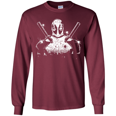 T-Shirts Maroon / YS Shadow of Mercenary Youth Long Sleeve T-Shirt