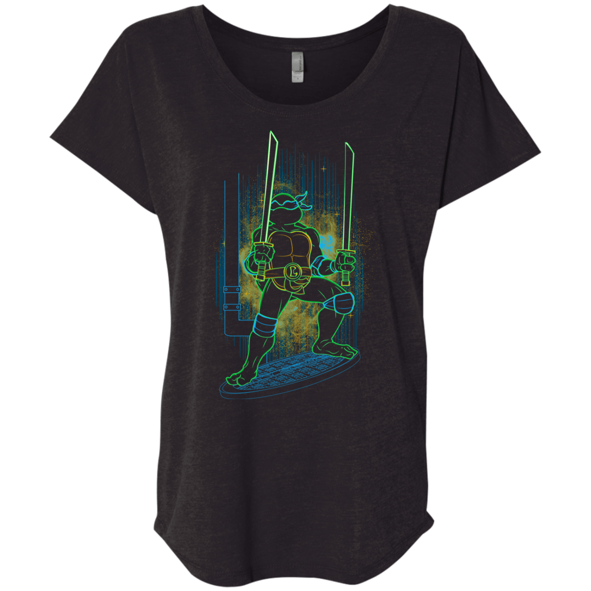 T-Shirts Vintage Black / X-Small Shadow of the Blue Mutant Triblend Dolman Sleeve