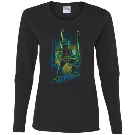 T-Shirts Black / S Shadow of the Blue Mutant Women's Long Sleeve T-Shirt