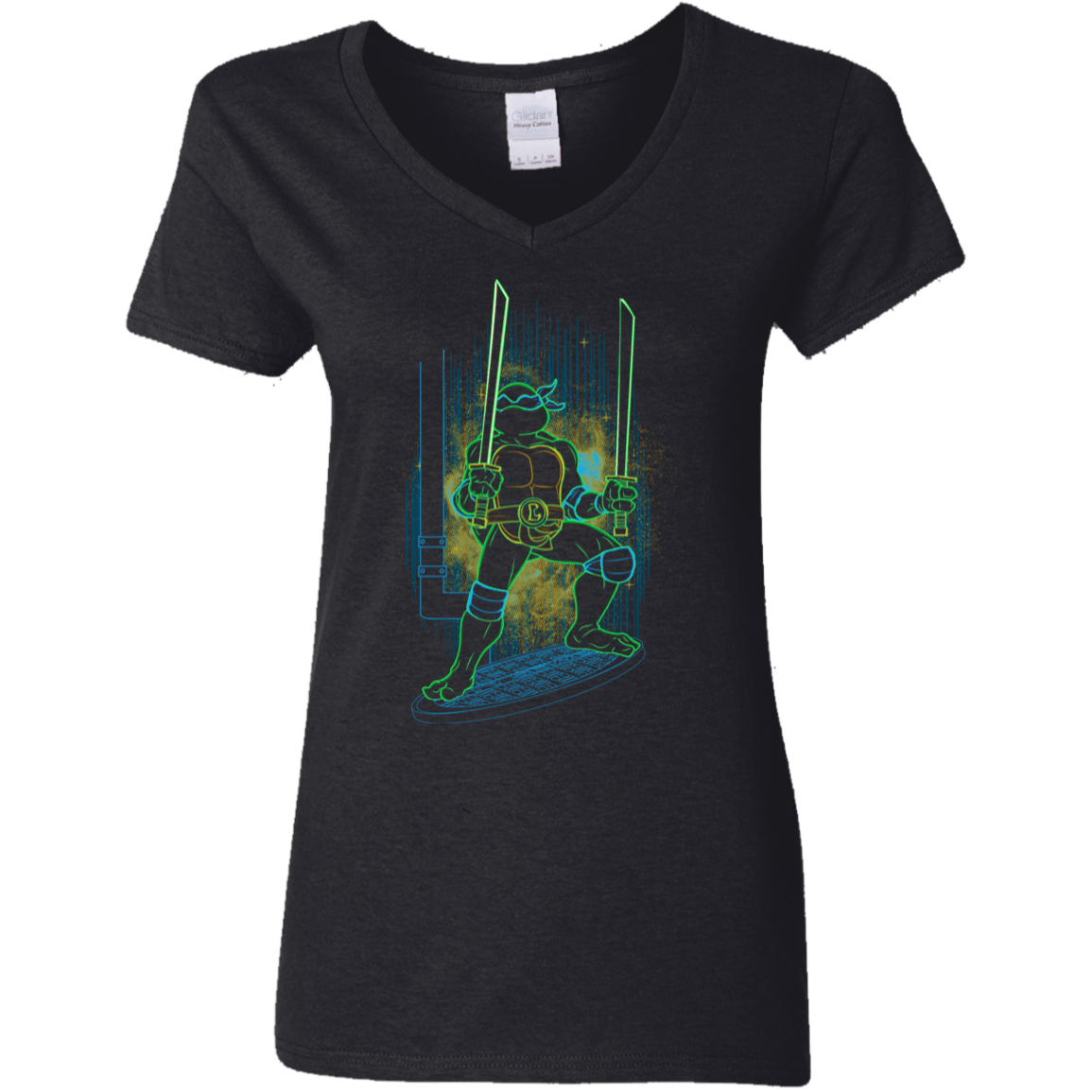 T-Shirts Black / S Shadow of the Blue Mutant Women's V-Neck T-Shirt