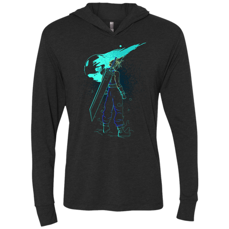 T-Shirts Vintage Black / X-Small Shadow of the Meteor Triblend Long Sleeve Hoodie Tee