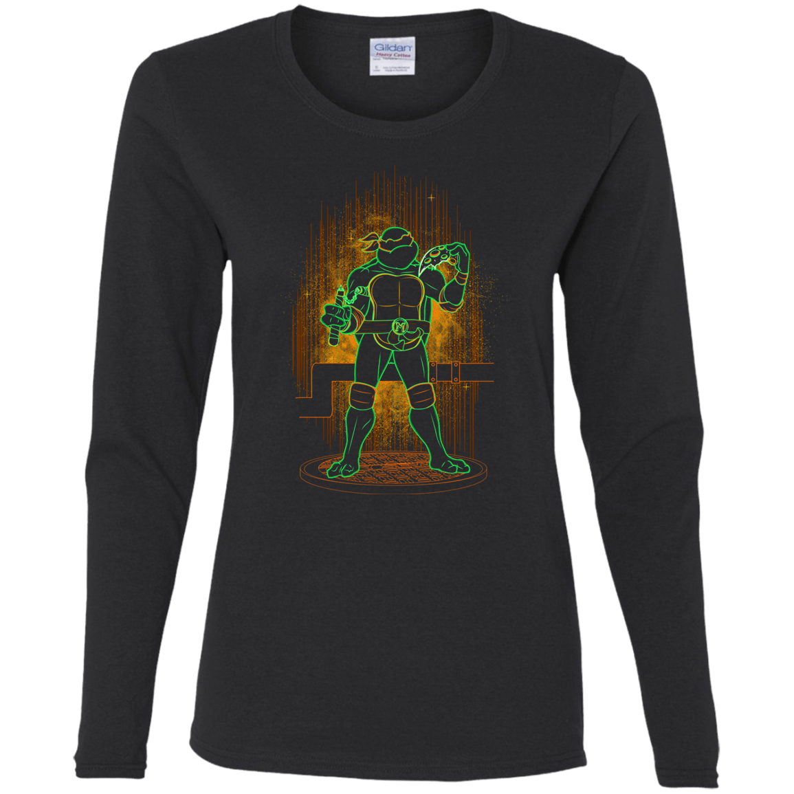 T-Shirts Black / S Shadow of the Orange Mutant Women's Long Sleeve T-Shirt