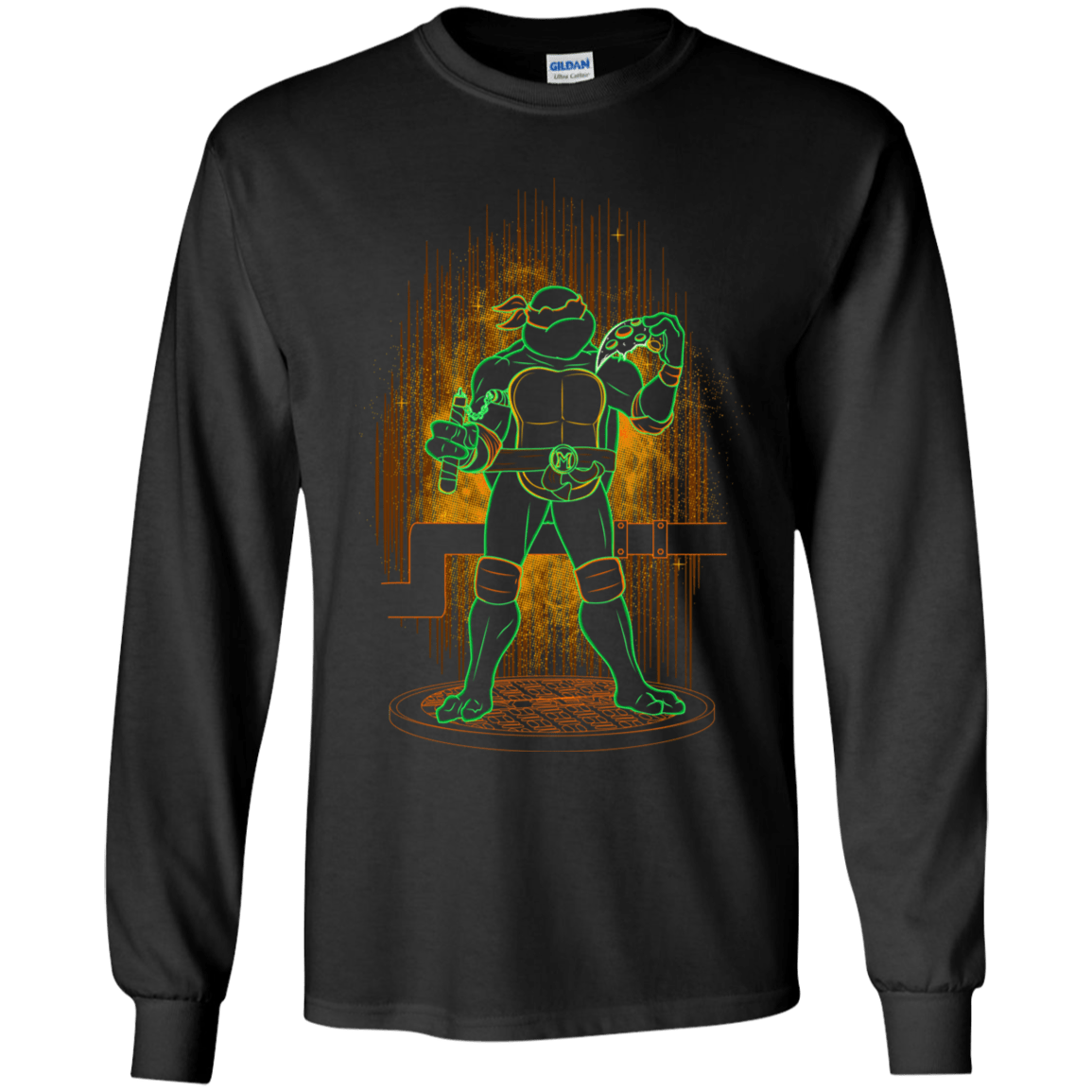T-Shirts Black / YS Shadow of the Orange Mutant Youth Long Sleeve T-Shirt
