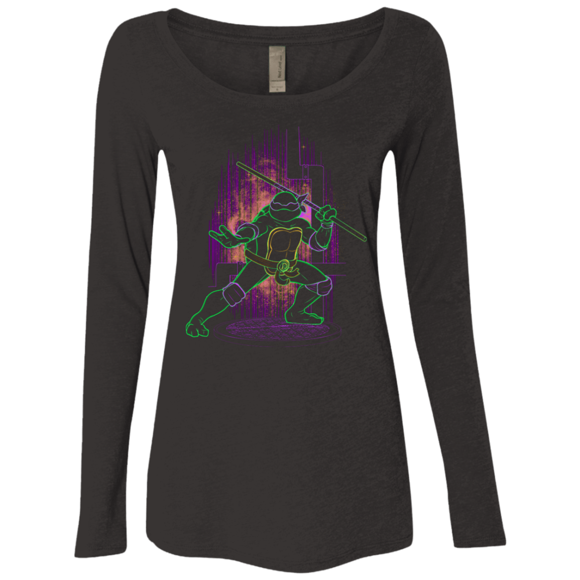 T-Shirts Vintage Black / S Shadow of the Purple Mutant Women's Triblend Long Sleeve Shirt