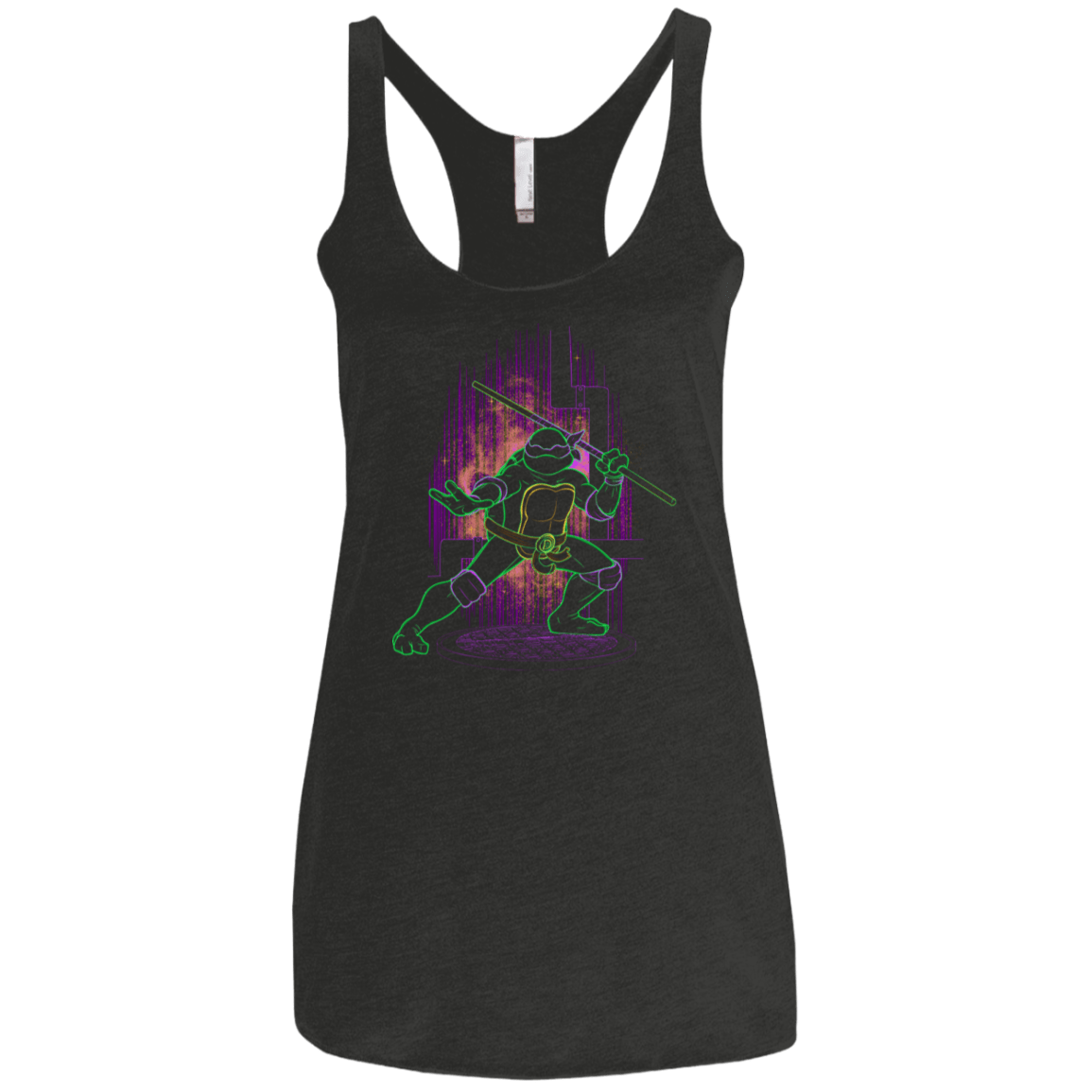 T-Shirts Vintage Black / X-Small Shadow of the Purple Mutant Women's Triblend Racerback Tank