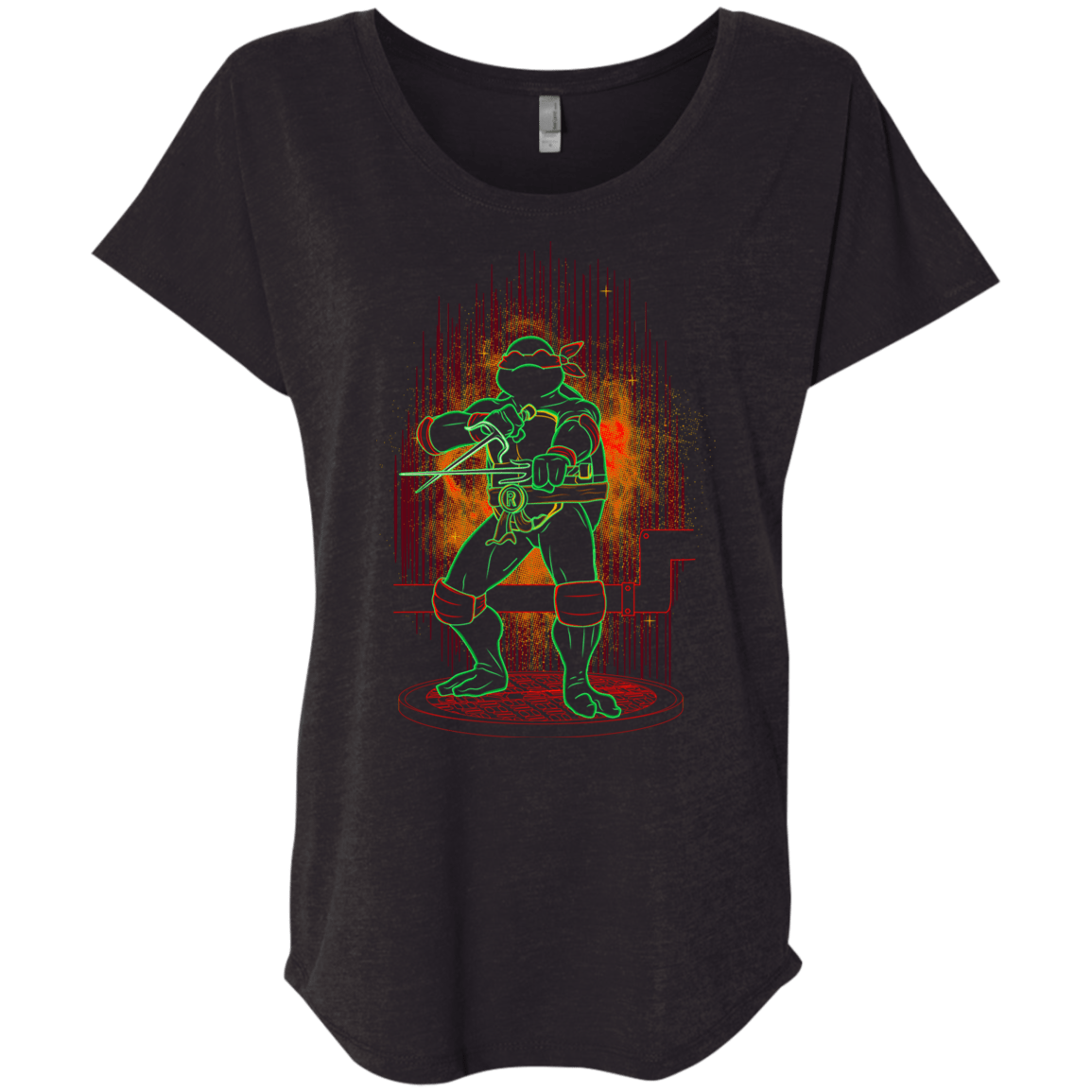 T-Shirts Vintage Black / X-Small Shadow of the Red Mutant Triblend Dolman Sleeve