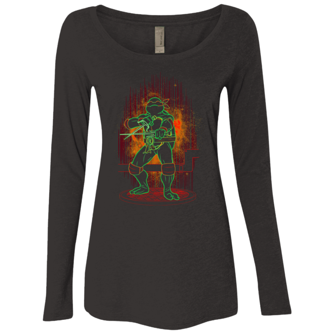 T-Shirts Vintage Black / S Shadow of the Red Mutant Women's Triblend Long Sleeve Shirt