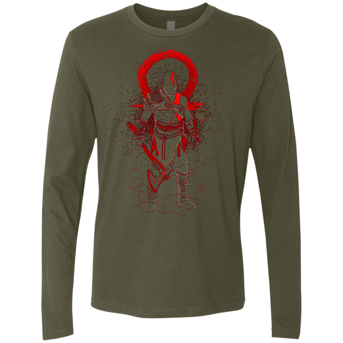 T-Shirts Military Green / S SHADOW OF WAR Men's Premium Long Sleeve