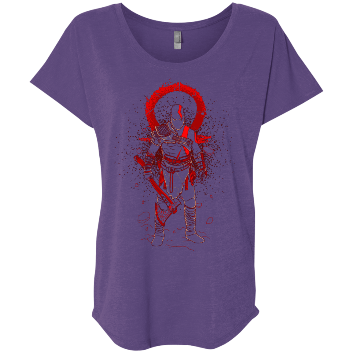 T-Shirts Purple Rush / X-Small SHADOW OF WAR Triblend Dolman Sleeve