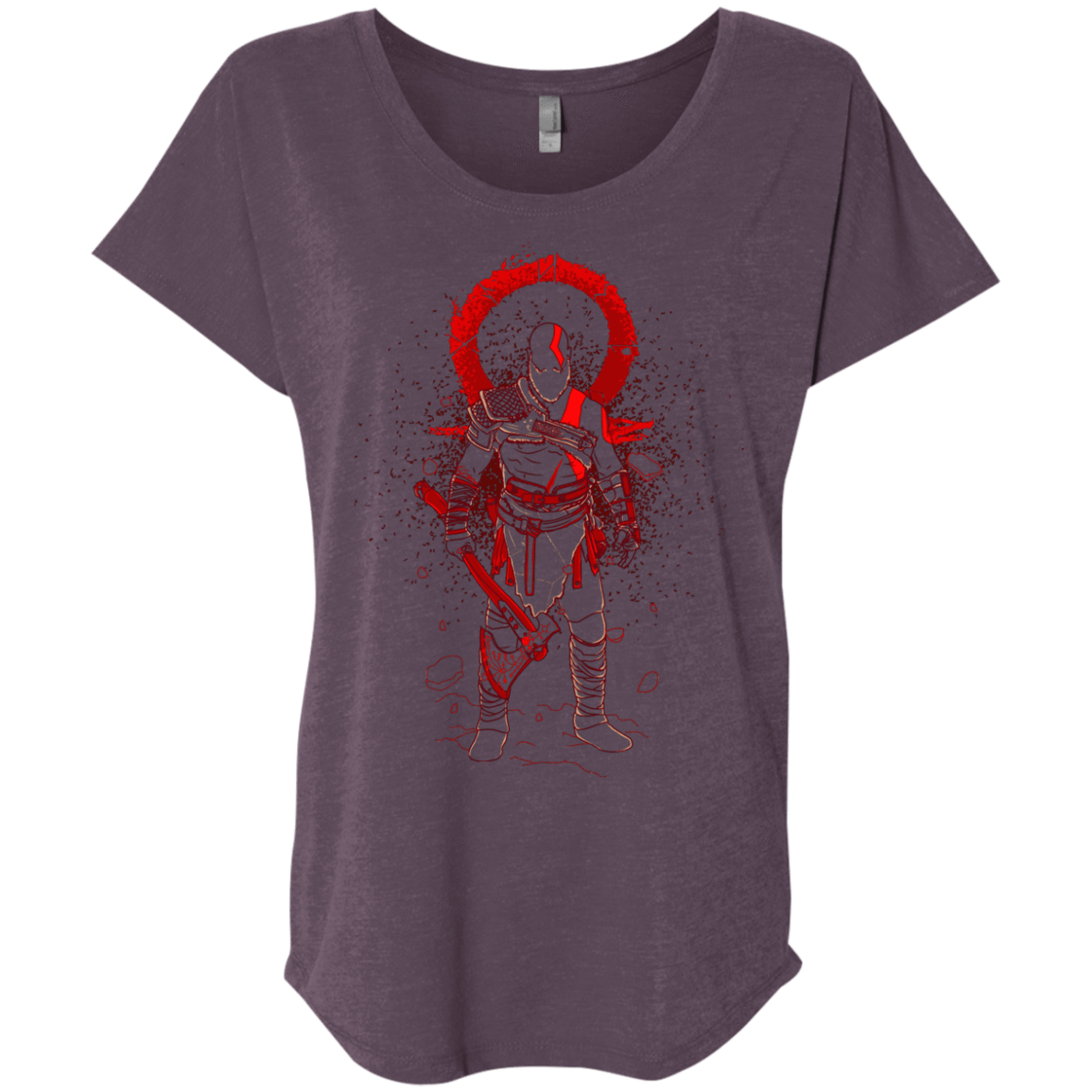 T-Shirts Vintage Purple / X-Small SHADOW OF WAR Triblend Dolman Sleeve