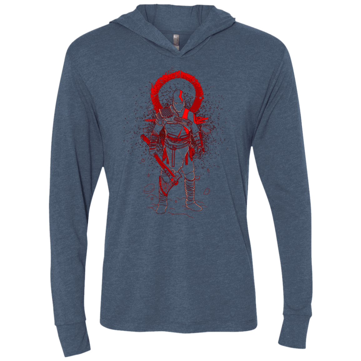 SHADOW OF WAR Triblend Long Sleeve Hoodie Tee