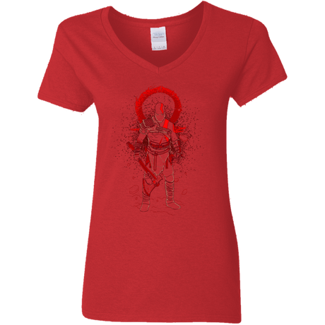 T-Shirts Red / S SHADOW OF WAR Women's V-Neck T-Shirt