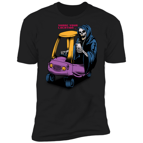 T-Shirts Black / X-Small Share Your Location Grim Reaper Men's Premium T-Shirt