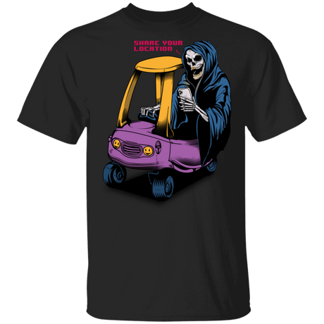 T-Shirts Black / S Share Your Location Grim Reaper T-Shirt