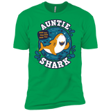 T-Shirts Kelly Green / YXS Shark Family Trazo - Auntie Boys Premium T-Shirt