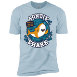 T-Shirts Light Blue / YXS Shark Family Trazo - Auntie Boys Premium T-Shirt