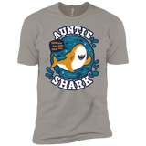 T-Shirts Light Grey / YXS Shark Family Trazo - Auntie Boys Premium T-Shirt