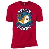 T-Shirts Red / YXS Shark Family Trazo - Auntie Boys Premium T-Shirt