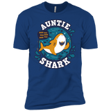 T-Shirts Royal / YXS Shark Family Trazo - Auntie Boys Premium T-Shirt