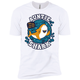T-Shirts White / YXS Shark Family Trazo - Auntie Boys Premium T-Shirt