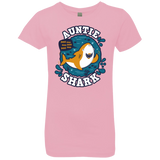 T-Shirts Light Pink / YXS Shark Family Trazo - Auntie Girls Premium T-Shirt