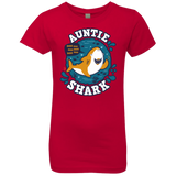 T-Shirts Red / YXS Shark Family Trazo - Auntie Girls Premium T-Shirt