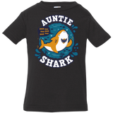 T-Shirts Black / 6 Months Shark Family Trazo - Auntie Infant Premium T-Shirt