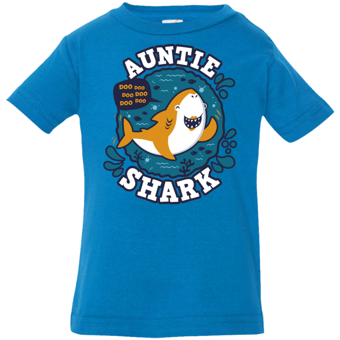 T-Shirts Cobalt / 6 Months Shark Family Trazo - Auntie Infant Premium T-Shirt