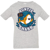 T-Shirts Heather Grey / 6 Months Shark Family Trazo - Auntie Infant Premium T-Shirt