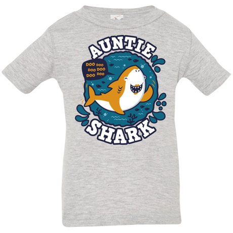 T-Shirts Heather Grey / 6 Months Shark Family Trazo - Auntie Infant Premium T-Shirt