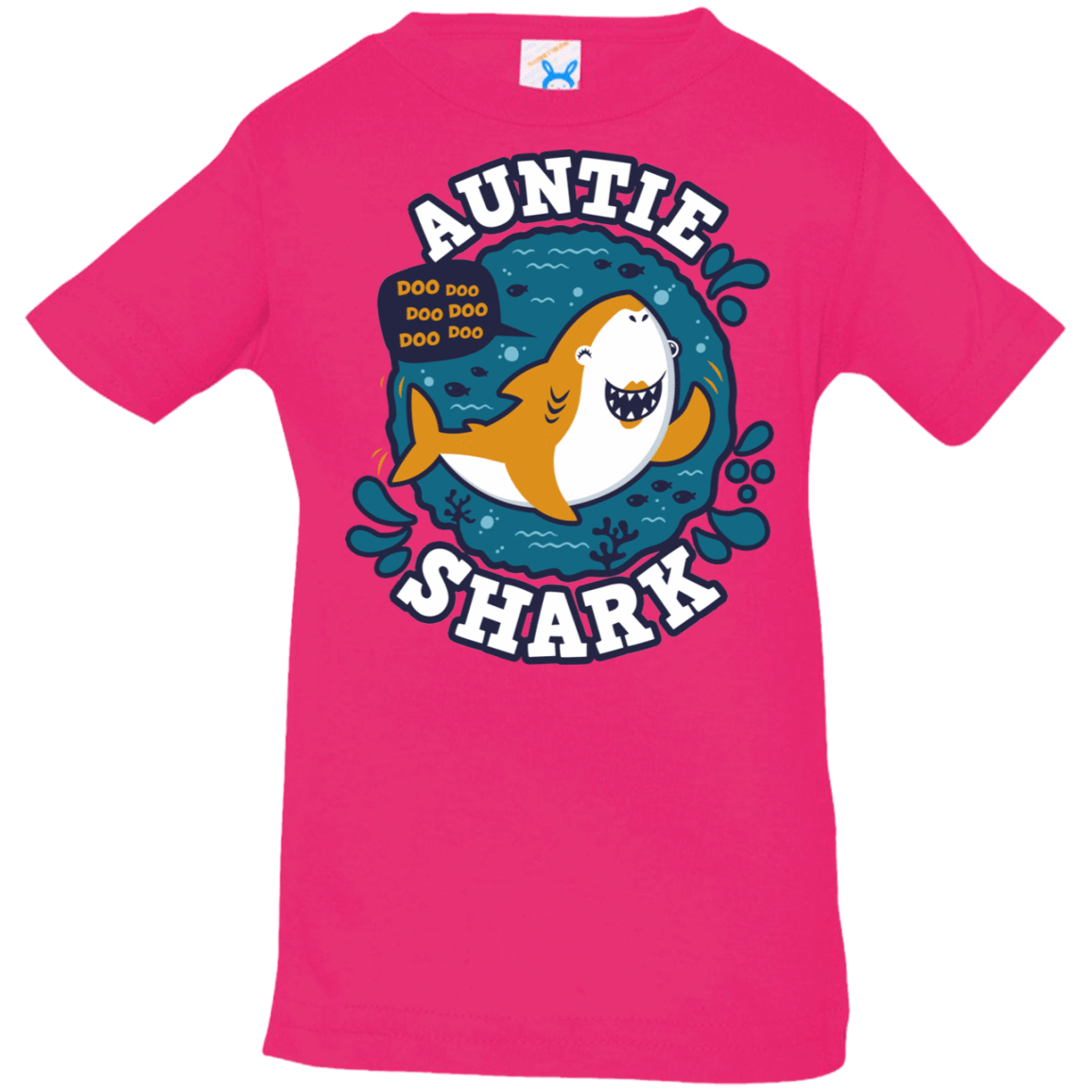 T-Shirts Hot Pink / 6 Months Shark Family Trazo - Auntie Infant Premium T-Shirt