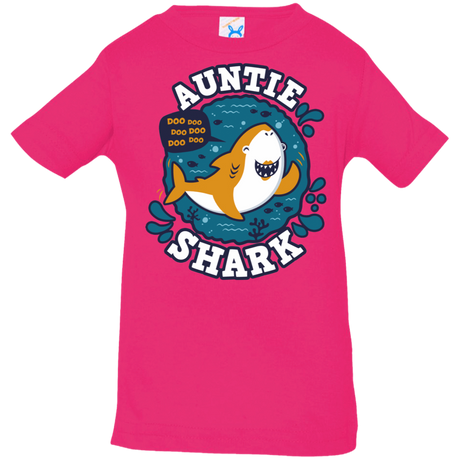 T-Shirts Hot Pink / 6 Months Shark Family Trazo - Auntie Infant Premium T-Shirt