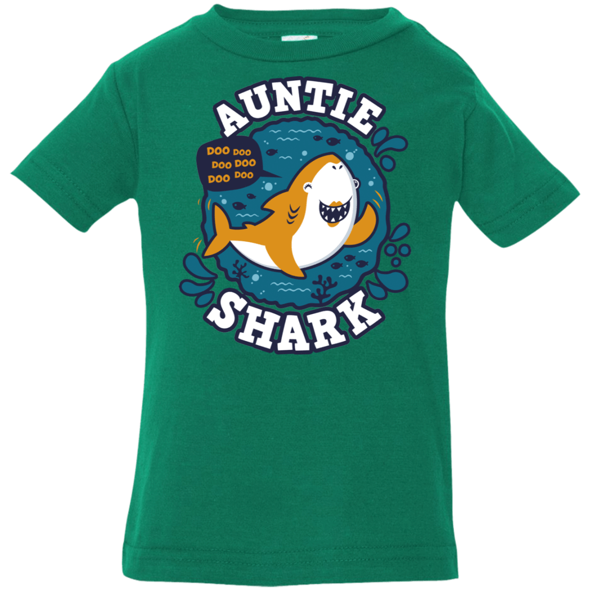 T-Shirts Kelly / 6 Months Shark Family Trazo - Auntie Infant Premium T-Shirt