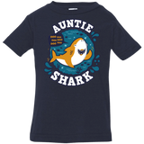 T-Shirts Navy / 6 Months Shark Family Trazo - Auntie Infant Premium T-Shirt