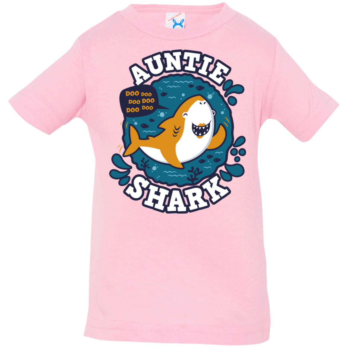 T-Shirts Pink / 6 Months Shark Family Trazo - Auntie Infant Premium T-Shirt