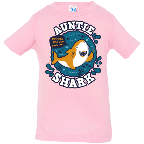 T-Shirts Pink / 6 Months Shark Family Trazo - Auntie Infant Premium T-Shirt