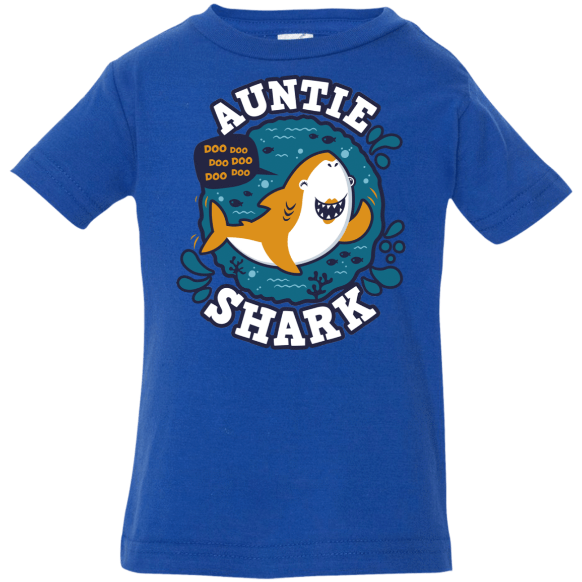 T-Shirts Royal / 6 Months Shark Family Trazo - Auntie Infant Premium T-Shirt