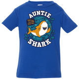 T-Shirts Royal / 6 Months Shark Family Trazo - Auntie Infant Premium T-Shirt