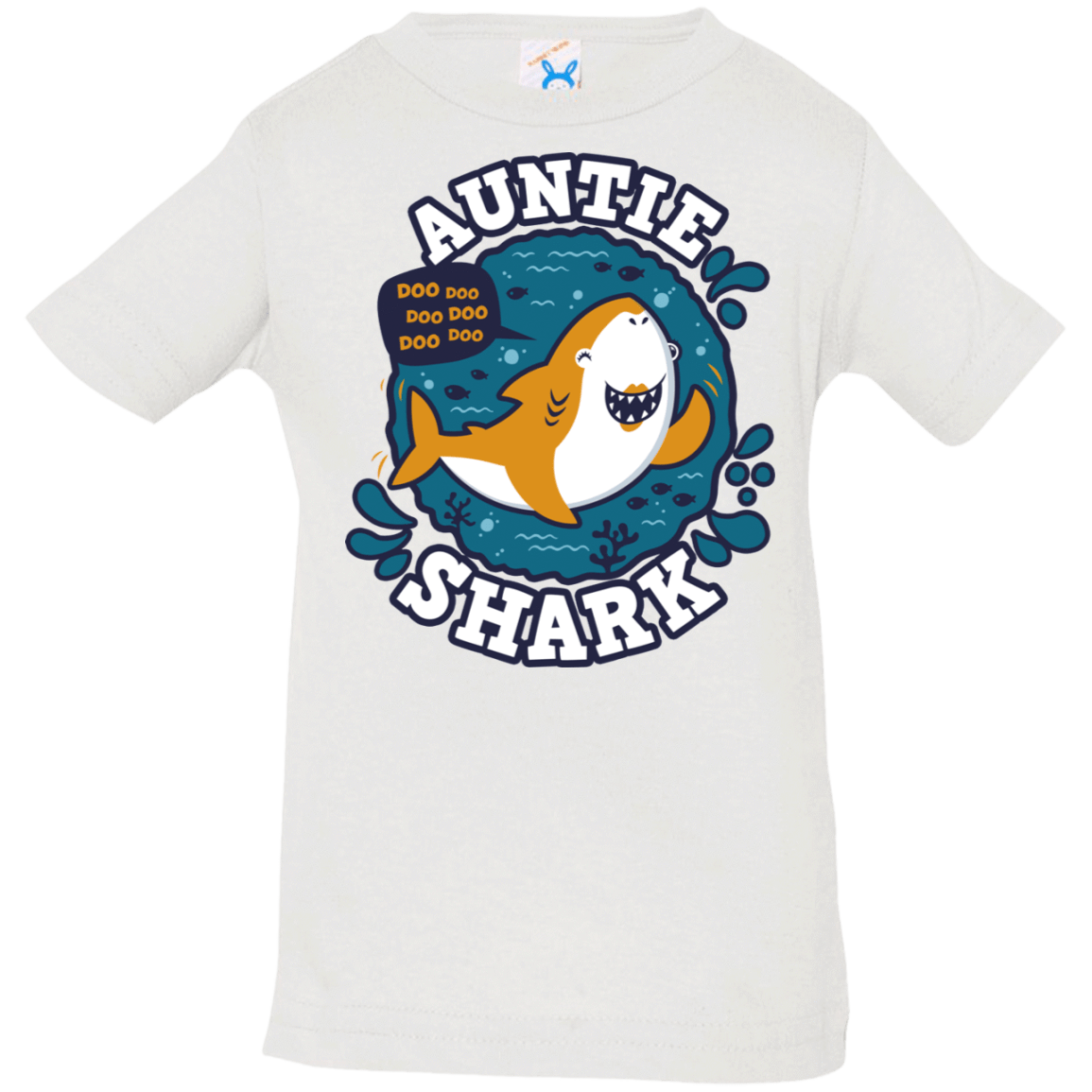 T-Shirts White / 6 Months Shark Family Trazo - Auntie Infant Premium T-Shirt