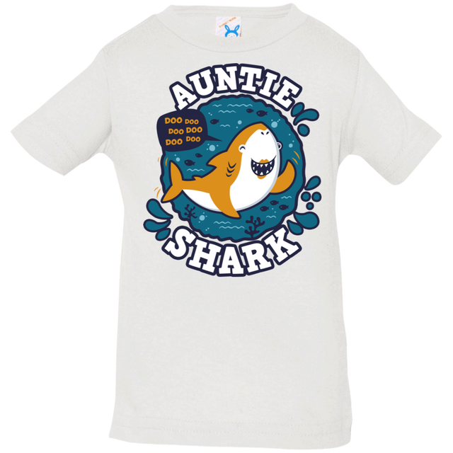 T-Shirts White / 6 Months Shark Family Trazo - Auntie Infant Premium T-Shirt