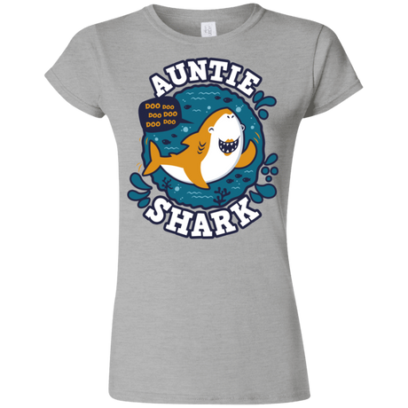 T-Shirts Sport Grey / S Shark Family Trazo - Auntie Junior Slimmer-Fit T-Shirt