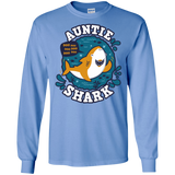 T-Shirts Carolina Blue / S Shark Family Trazo - Auntie Men's Long Sleeve T-Shirt