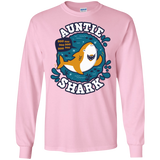 T-Shirts Light Pink / S Shark Family Trazo - Auntie Men's Long Sleeve T-Shirt