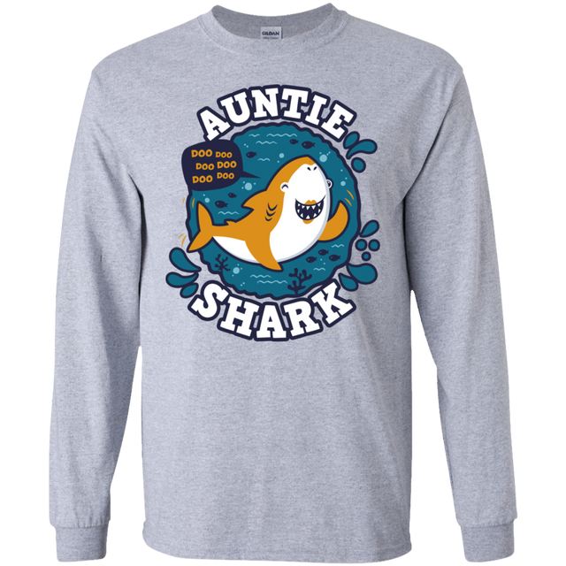 T-Shirts Sport Grey / S Shark Family Trazo - Auntie Men's Long Sleeve T-Shirt