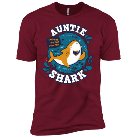 T-Shirts Cardinal / X-Small Shark Family Trazo - Auntie Men's Premium T-Shirt