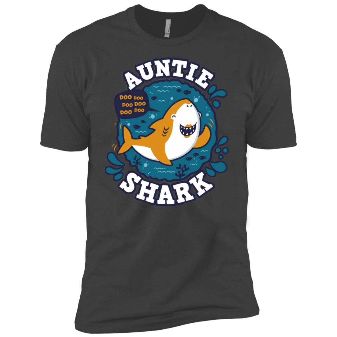 T-Shirts Heavy Metal / X-Small Shark Family Trazo - Auntie Men's Premium T-Shirt