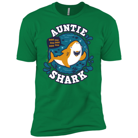 T-Shirts Kelly Green / X-Small Shark Family Trazo - Auntie Men's Premium T-Shirt
