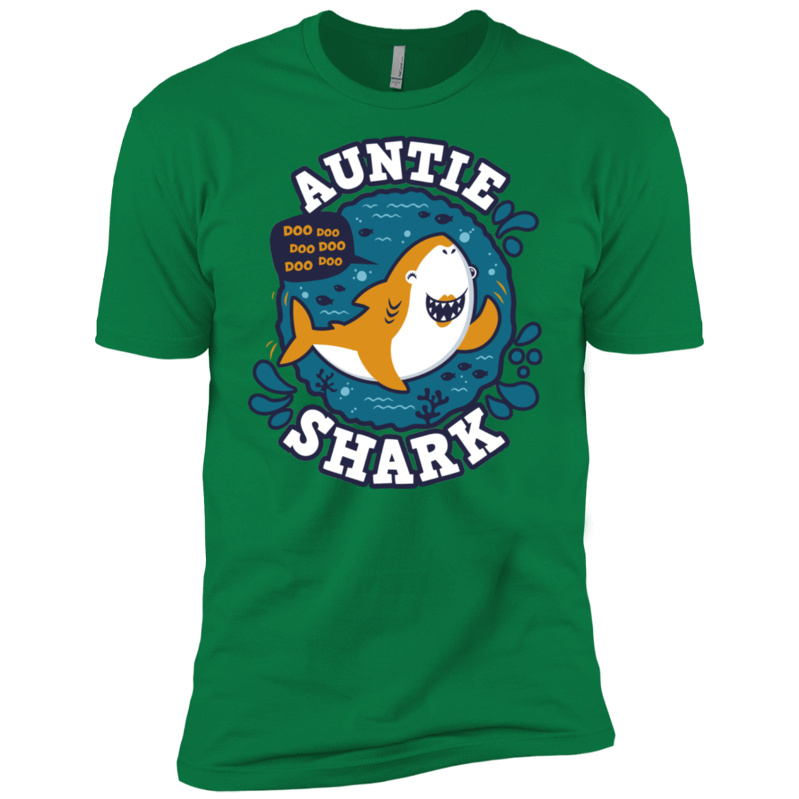 T-Shirts Kelly Green / X-Small Shark Family Trazo - Auntie Men's Premium T-Shirt
